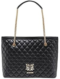 Love Moschino Quilted Logo Mujer Handbag Negro