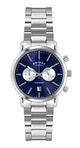 Rotary Watches Ultra Slim Men's Quartz Watch with White Dial Analogue Display and Black Leather Strap GS08200/01
