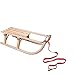 Produktbild ScSPORTS 80 cm Schlitten Davos mit Ziehgurt Glöckchen Holzschlitten Rodel