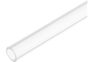 QUARKZMAN Tube Rond Rigide en Acrylique Transparent 9 mm ID 13mm OD 30.5cm Tuyau Plastique pour Lampes et Lanternes, Système de froid par Eau