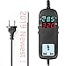 Produktbild Temperaturregler mit Fühler LCD Bildschirm Smart digitaler Temperaturregler, Temperature Controller Steckdosenthermostat Raumheizungen für,Terrarien,Aquarium,Bauernhof und Gewächshäusern AC 90V-250V