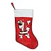 Produktbild gthytjhv Dabbing Akita Ugly Christmas Felt Christmas Stocking Party Accessory for Boys Girls Men Women 42x26cm