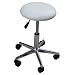 Produktbild Eyepower 12353 Kosmetikhocker Polyuretanleder weiß ca. 40-54 cm stufenlos höhenverstellbar
