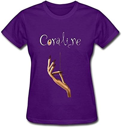 Coraline Stop motion animation Design Cotton Women's T-Shirt XXL XX-Large