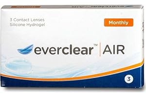 Everclear Air Monatslinsen weich, Silikon-Hydrogel, 3 Stück / BC 8.7 / DIA 14.0 / -6.50 Dioptrien