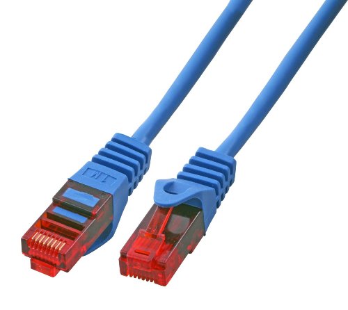 BIGtec 1,5m CAT.5e Ethernet LAN Patchkabel Gigabit Netzwerkkabel Patch Kabel blau (RJ45, Cat 5e, Twisted Pair UTP, 1000 Mbit/s) 2 x RJ45 Stecker ideal für Switch , DSL Verbindungen , Patchfelder , Patchpanel , Router , Modem , Access Point und andere Geräte mit RJ45 Anschluß ,CAT Kabel KAT Kabel CAT5e - 2