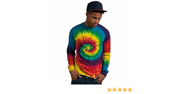 mens tie dye long sleeve t shirts