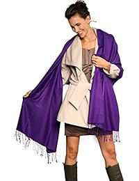 Pashmina estola 70% cachemir, 30% seda – 90 x 200 cm – 35 colores