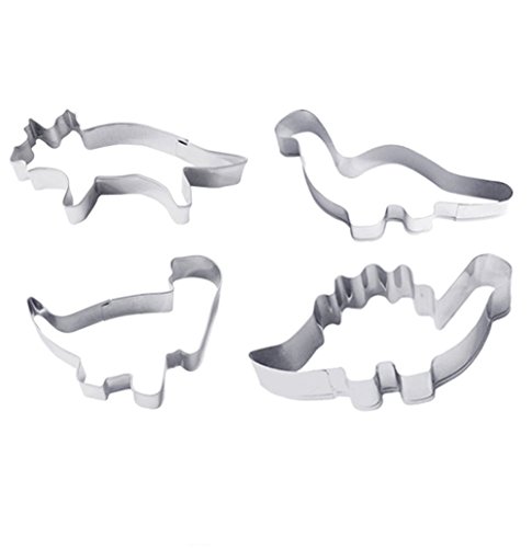 HENGSONG Kitchen Craft Keks-Ausstecher, Dinosaurier-Motiv, 4er-Set - 7