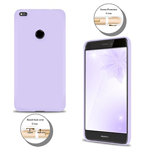 2x Funda Huawei P8 Lite 2017 E-Lush Huawei P8 Lite 2017 Carcasa TPU Silicona Fundas  5 2 Pulgadas  Soft Case Cover Suave y Gel Protectora Caso Ultra Delgado Case Flexible Caja Anti Rasgu  os Anti Choque Carcasa Opaco Cubierta - P  rpura   Azul marino