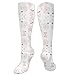 Produktbild Gped Kniestrümpfe,Socken Indy Bloom Blush Rose Compression Socks,Knee High Socks,Funny Socks for Women Men - Best Medical,Sports,Running, Nurses,Maternity,Pregnancy,Travel & Flight Socks
