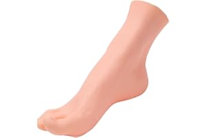 YANGSHINE Lebensechte Manikin-Füße, PVC-Fuß, lebensgroß, männliche Schaufensterpuppe, Fußmodell für Malerei, Unterricht, Kunst, Zeichnen, Skizzieren, Schmuck, Display, rechter Fuß, 24,5 cm