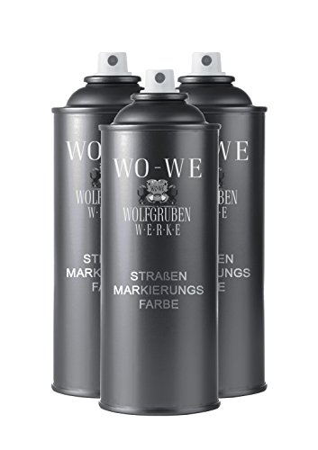 Preisvergleich Produktbild 10,83€ / L - 3x400 Strassenmarkierungsspray Spraydose - wie RAL1023 Verkehrsgelb