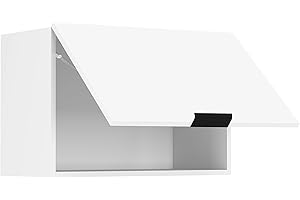 VCM Armario de Cocina Ancho 60 cm Armario abatible Armario de Pared Campana extractora de Cocina Mobiliario de Cocina Fasola Blanco