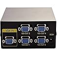 Technotech 4 Port VGA Splitter Sharing Switch Box (4 VGA Out/1 VGA in) - 4 VGA Input 1 VGA Output- for 4 PC to Share one Monitor & Speaker(Audio)