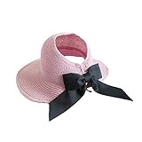 Plegable - sombrero mujer puede empaquetar fácilmente y conserva la forma original. Tiene el diseño plegable, es fácil ponerse en la bolsa o mochila.
