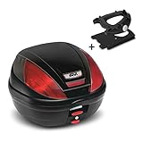 Sistema Monolock - Es necesaria sólo una clave para desbloquear el baul y la placa de soporte, Volumen: 39 litro (capacidad de un casco), Dimensiones: 324 mm x 415 mm x 480 mm (H x W x L)