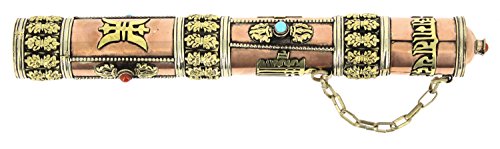 Tierra Zen INC 05 - recipiente de incienso tibetano, 22 cm, marrón