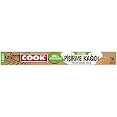Cook Kesilmiş Doğal Pişirme Kağıdı, 37 x 42 cm, 16 Yaprak