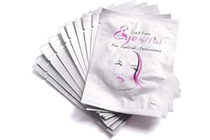 EXETON Eye Gel Pads - 50 Pairs of Eyelash Lash Extension Under Eye Gel Pads Lint Eye Patches with Smooth Front Side and Collagen Back Side