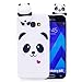 Produktbild Xifanzi Schutzhülle für Galaxy A3 2017 Weich Silikon Hülle 3D Silikon Schutzhülle für Kinder Drucken Dünnes Backcover Handy Tasche Bumper Phone Etui für Samsung SM-A320 [Weiß Panda Muster]