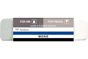 Tombow MONO sand & gummi suddgummi, kombisuddgummi för penna och bläck, av naturgummi, PVC-fritt