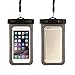 Price comparison product image Diadia Waterproof Bag, Waterproof Phone Pouch Dry Case Cover For iPhone 8 5.5inch and below Phone Camera,Key,Cards/iphone x, for iphone 8,for Samsung Galaxy S9/S8/S7,for HTC M7/M8 (Black, 6 inch)