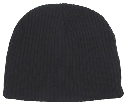 Preisvergleich Produktbild Strickmütze, "BEANIE", Rip, Acryl, schwarz, extra kurz
