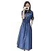 Feeldiff Blue Denim Casual western Dresses RS.1099.00