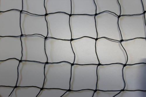 Cat-Protection Net 5 cm Mesh, 1.2 mm Thick, 2.00 m Wide, Product Sold by the Metre, Black