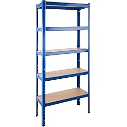 TecTake Etagère de Rangement, Etabli d'Atelier Métallique Murale à Charge Lourde en Acier - Divers Modèles - (Type 1 | n° 402713-3)