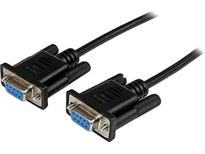 StarTech.com Câble null modem série DB9 RS232 de 1m - Cordon série DB9 vers DB9 - Femelle / Femelle - Noir