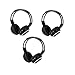 EinCar 3 Pack of Wireless Two Channel Foldable Universal IR Infrared Headphones for In-Car TV DVD Computer Video Listening Rear Entertainment System RS.6531.00
