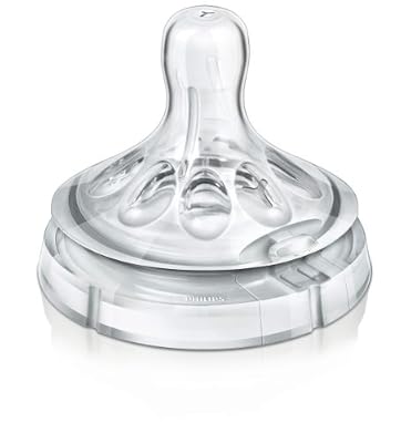 Philips Avent - SCF656/27 - Lot de 2 tétines Natural 6m+, liquides épaissis