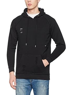 Urban Classics Herren Kapuzenpullover Ripped Raglan Hoody
