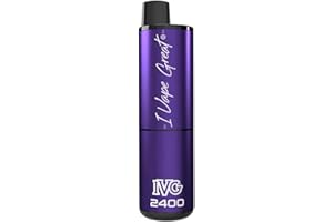 KING BAJ IVG 2400, Blackcurrant Edition | 4 in 1 | Blackcurrant Ice, Blackcurrant Apple, Blackcurrant Pineapple, Blackcurrant Berry Blend, 20mg/ml, Disposable vape accessory, Nicotine Free, Pack of 1