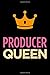 Produktbild Producer queen: Blank lined novelty office humor themed notebook to write in: With a practical and versatile wide rule interior: Pink and orange cover