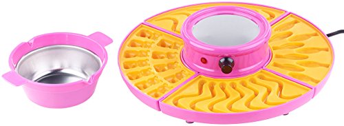 Rosenstein & Söhne Gummibärchen-Maschine und Schokokonfekt-Maker mit Gussformen-Set, 25 W - 2