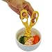 Baby Food Scissors, Rasse® Versatile Food Cutter for Babies Supplementary Food Crushing Clamp Portable Food Shearer (Yellow)