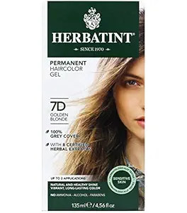 Herbatint Permanent Herbal Haircolor Gel, Golden Blonde, 4.56 Ounce by Herbatint
