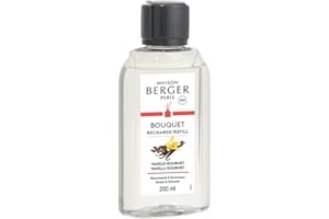MAISON BERGER Berger-Recarga de Perfume para lámpara aromática, Color Naranja, Transparente, 200 ml, Aroma de Canela, Transparente, 6033 Recharge POUR Bouquet Parfum ABSOLU DE Vanille Transparent 200 ML