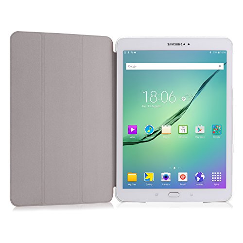 MoKo Samsung Galaxy Tab S2 9.7 Hülle – Ultra Slim PU Leder Tasche Schutzhülle Schale Smart Case mit Auto Sleep/Wake up Funktion und Standfunktion für Galaxy Tab S2 9.7″ Android 5.0 Tablet-PC, Weiß - 3