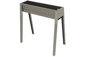 LISA S.R.L. Lisa Canalina Cuocispiedini ed Arrosticini a Carbone in Ferro Alluminato Torino da 50 cm (CAN1001)