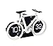 Produktbild ZRJNYL Kreative Digitale Fahrrad Auto Flip Down Uhr Retro Stil Flip Wecker Mode Dekorative Fahrrad Wecker, Innen Getrieben Home Office Verwenden (PVC + ABS Material) Wecker ( Color : Weiß )