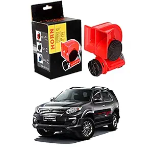 Oshotto N. Compact Pressure Twin Air Horn Compatible with Toyota Fortuner (Black)