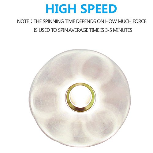 First2savvv idget Spinner Fidget Hand Finger Spinner Spin Widget Focus Spielzeug Stress Hohe Geschwindigkeit Superb Aluminium Lager Fidget Toy Tasche desktoy – Drehzahl-1 – 3 Minute – Perfekt für Angst Kinder für Erwachsene + Stoff für reinigen tl-syc - 3
