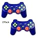 Produktbild Boomder PS3 Controller XFUNY 2 Pack Wireless Bluetooth 6-Achsen-Controller Dualshock 3 Gamepad für Playstation 3 mit Ladekabel Nintendo-Schalter