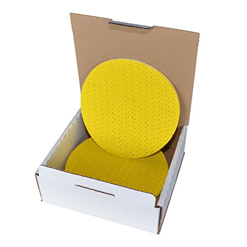 15 x Profi Klett-Schleifscheiben für Flex Schleifgiraffe / Deckenschleifer 225mm K80/100/120 je 5 Stk - 2