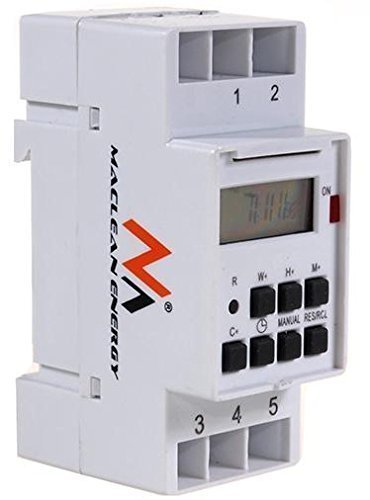 Maclean MCE09 Minuterie digitale hebdomadaire annexe 16A sur rail DIN (2)