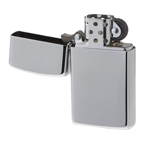 Zippo-Feuerzeug Chrom, poliert, Classic, schlank - 3